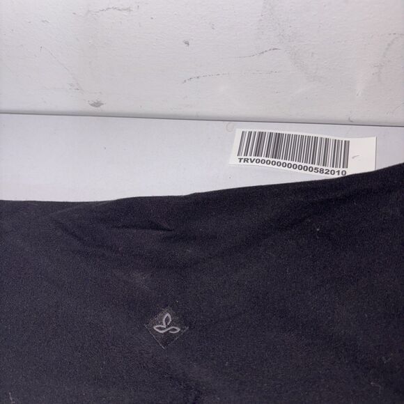 Prana Cropped Activewear Leggings Black Size Small Compression - Picture 4 of 5